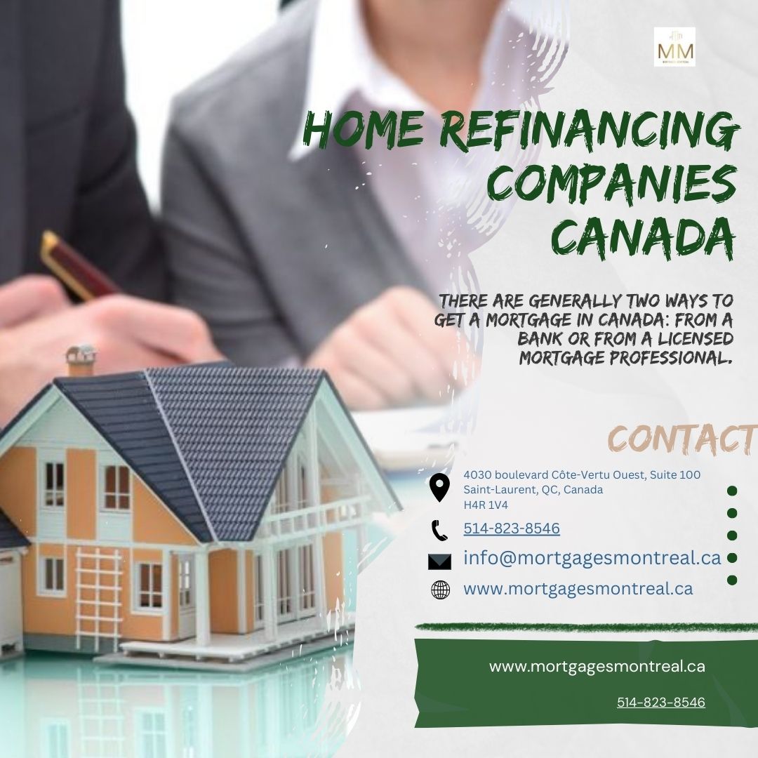 Mortgage Refinancing Companies In Canada